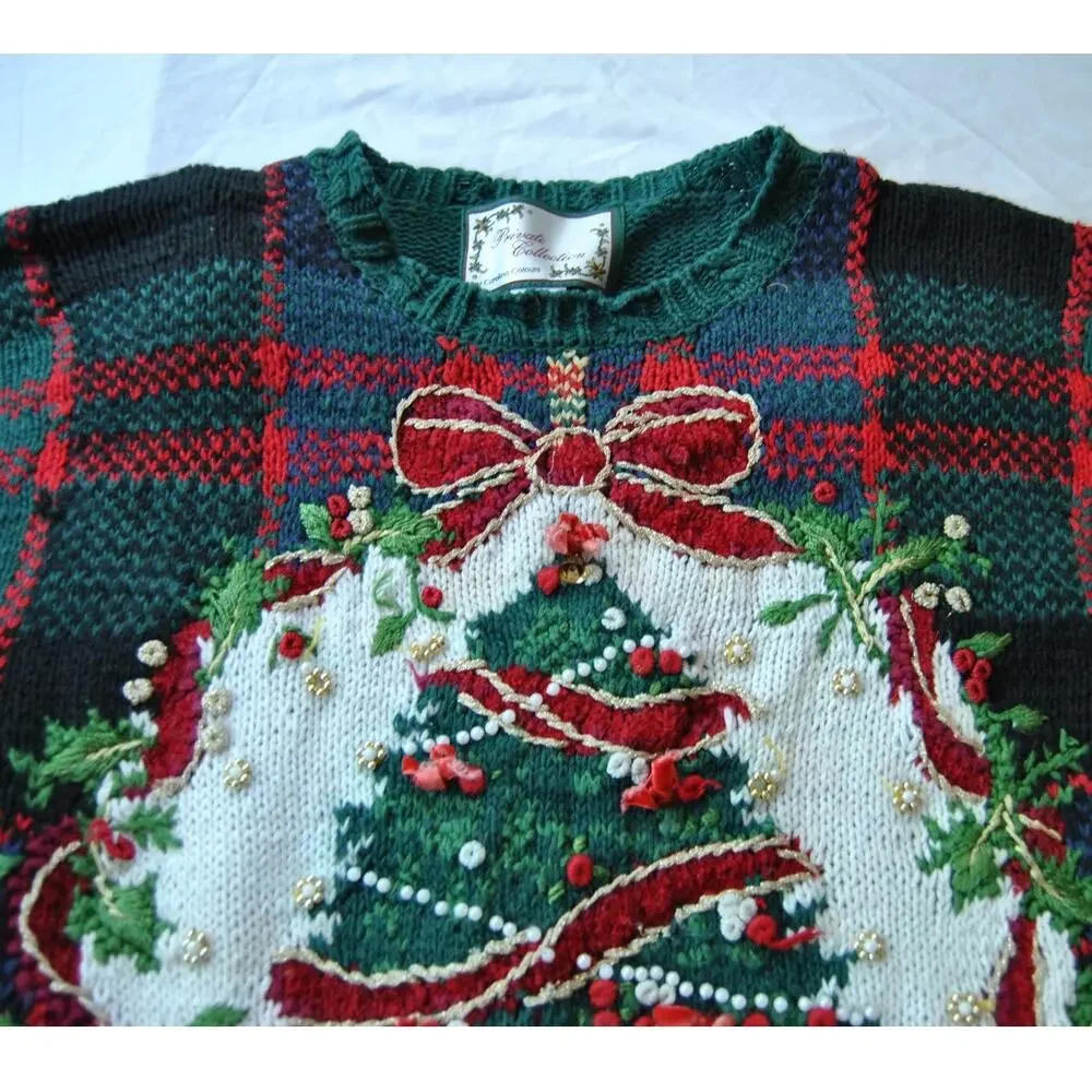 Private Collection Ugly Christmas Sweater Medium